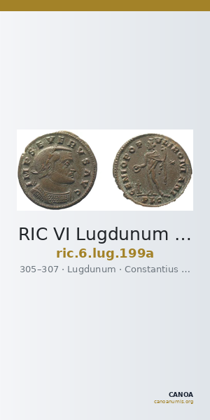 RIC VI Lugdunum 199a — CANOA
