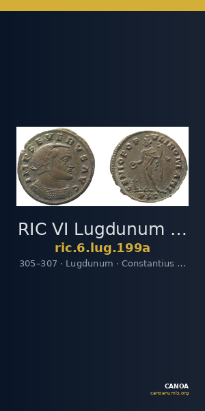 RIC VI Lugdunum 199a — CANOA