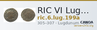 RIC VI Lugdunum 199a — CANOA