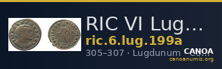 RIC VI Lugdunum 199a — CANOA