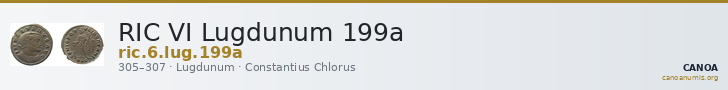 RIC VI Lugdunum 199a — CANOA