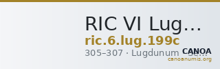 RIC VI Lugdunum 199c — CANOA