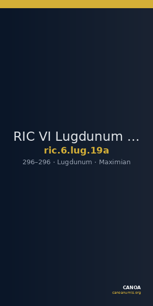 RIC VI Lugdunum 19a — CANOA