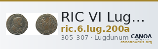 RIC VI Lugdunum 200a — CANOA