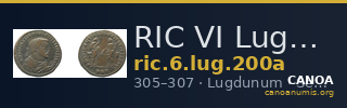 RIC VI Lugdunum 200a — CANOA