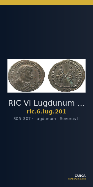 RIC VI Lugdunum 201 — CANOA