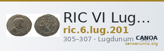 RIC VI Lugdunum 201 — CANOA