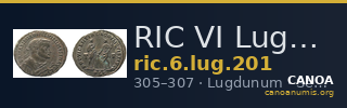 RIC VI Lugdunum 201 — CANOA