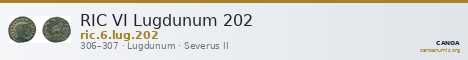RIC VI Lugdunum 202 — CANOA