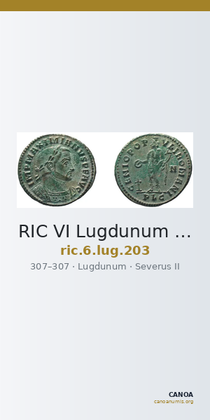 RIC VI Lugdunum 203 — CANOA