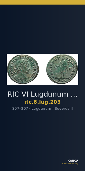 RIC VI Lugdunum 203 — CANOA