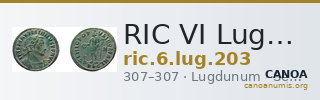 RIC VI Lugdunum 203 — CANOA