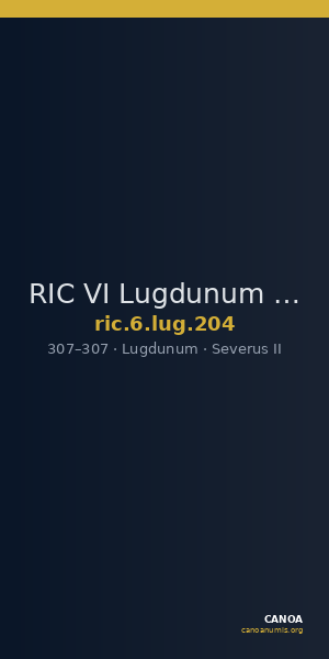 RIC VI Lugdunum 204 — CANOA