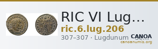 RIC VI Lugdunum 206 — CANOA