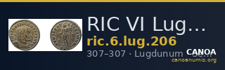 RIC VI Lugdunum 206 — CANOA