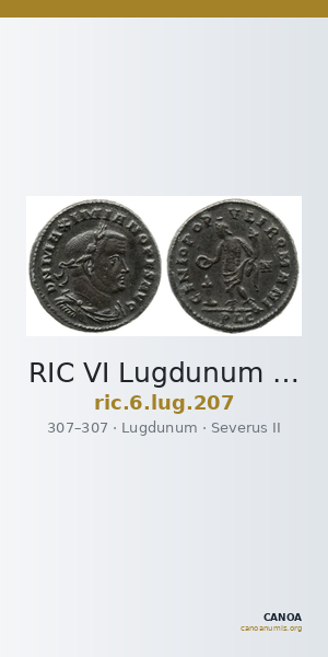 RIC VI Lugdunum 207 — CANOA