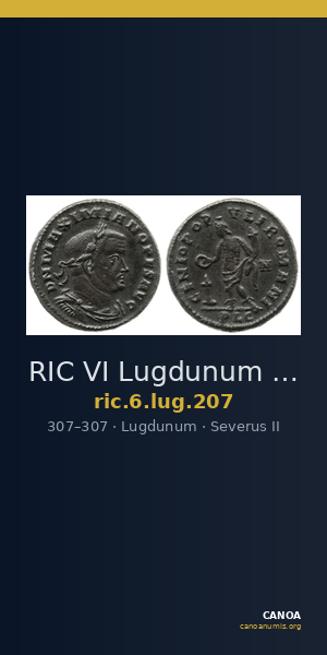 RIC VI Lugdunum 207 — CANOA