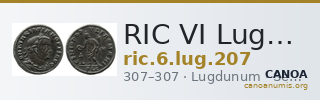 RIC VI Lugdunum 207 — CANOA