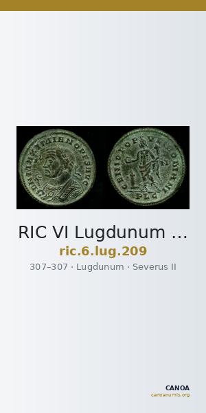 RIC VI Lugdunum 209 — CANOA