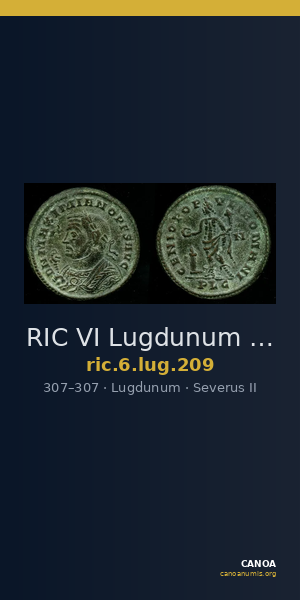 RIC VI Lugdunum 209 — CANOA