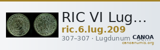 RIC VI Lugdunum 209 — CANOA