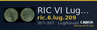 RIC VI Lugdunum 209 — CANOA