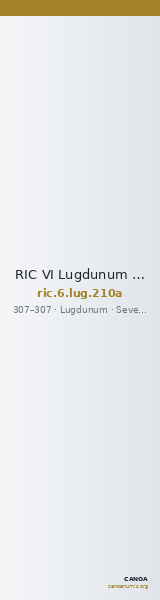 RIC VI Lugdunum 210a — CANOA