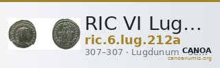 RIC VI Lugdunum 212a — CANOA