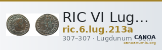 RIC VI Lugdunum 213a — CANOA
