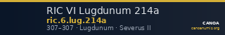 RIC VI Lugdunum 214a — CANOA
