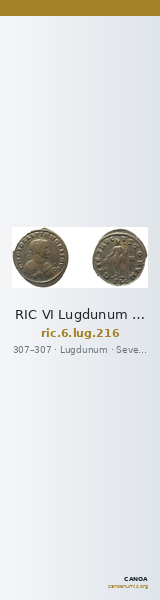 RIC VI Lugdunum 216 — CANOA