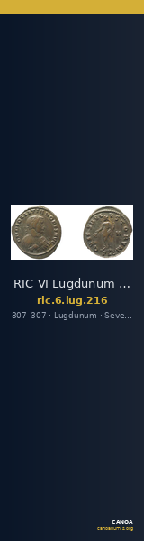 RIC VI Lugdunum 216 — CANOA