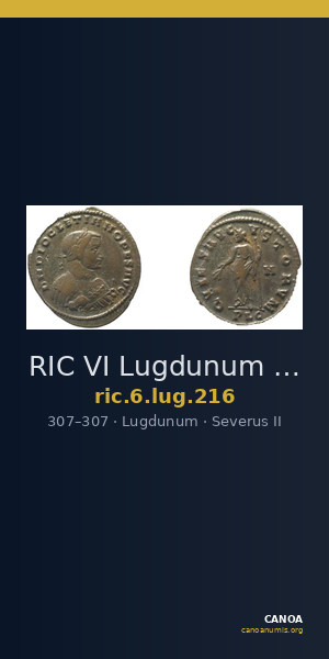 RIC VI Lugdunum 216 — CANOA