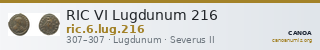 RIC VI Lugdunum 216 — CANOA