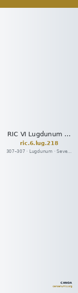 RIC VI Lugdunum 218 — CANOA
