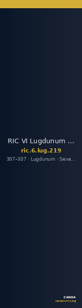RIC VI Lugdunum 219 — CANOA