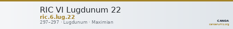 RIC VI Lugdunum 22 — CANOA