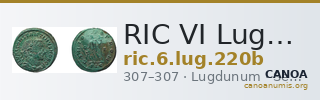 RIC VI Lugdunum 220b — CANOA