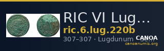 RIC VI Lugdunum 220b — CANOA