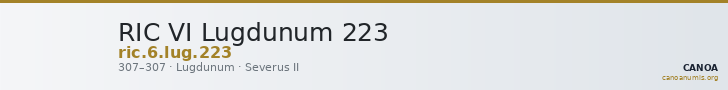 RIC VI Lugdunum 223 — CANOA