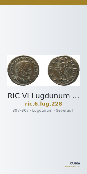 RIC VI Lugdunum 228 — CANOA