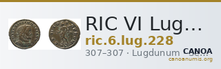 RIC VI Lugdunum 228 — CANOA