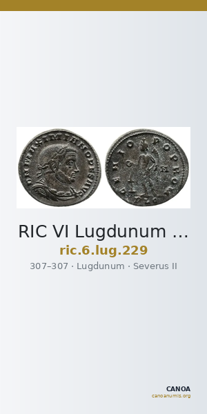 RIC VI Lugdunum 229 — CANOA