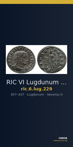 RIC VI Lugdunum 229 — CANOA