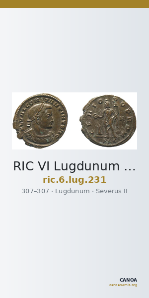 RIC VI Lugdunum 231 — CANOA