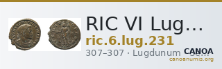 RIC VI Lugdunum 231 — CANOA