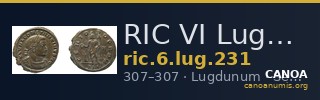 RIC VI Lugdunum 231 — CANOA