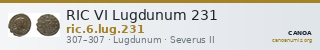 RIC VI Lugdunum 231 — CANOA