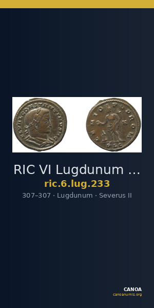 RIC VI Lugdunum 233 — CANOA