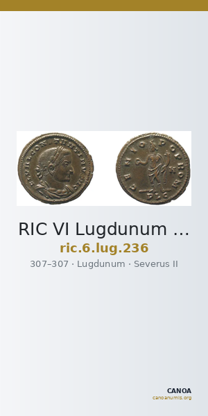 RIC VI Lugdunum 236 — CANOA